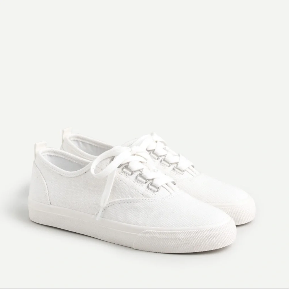 NIB J. Crew Harbor sneaker in White - Picture 1 of 7